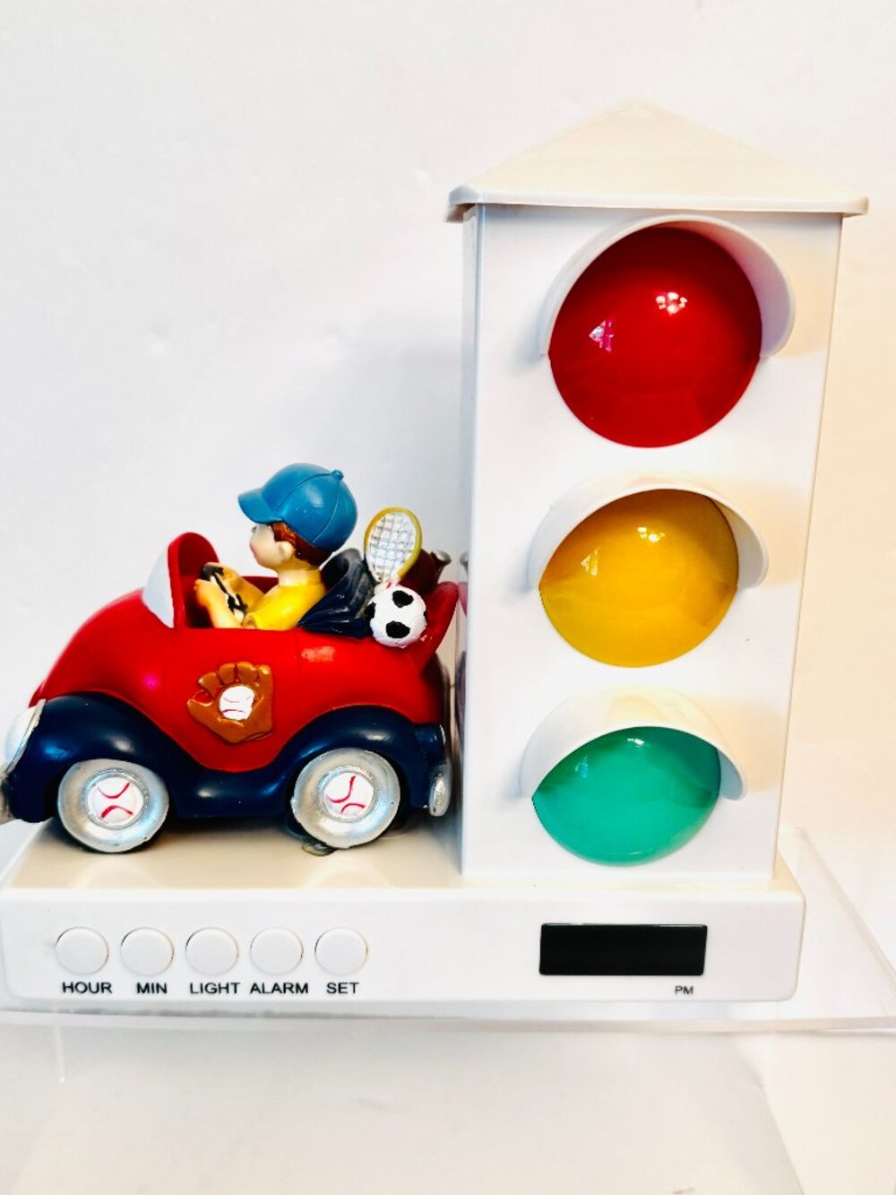 Alarm Clock Boy Car Sports It's About Time Stoplight Sleep Enhancing